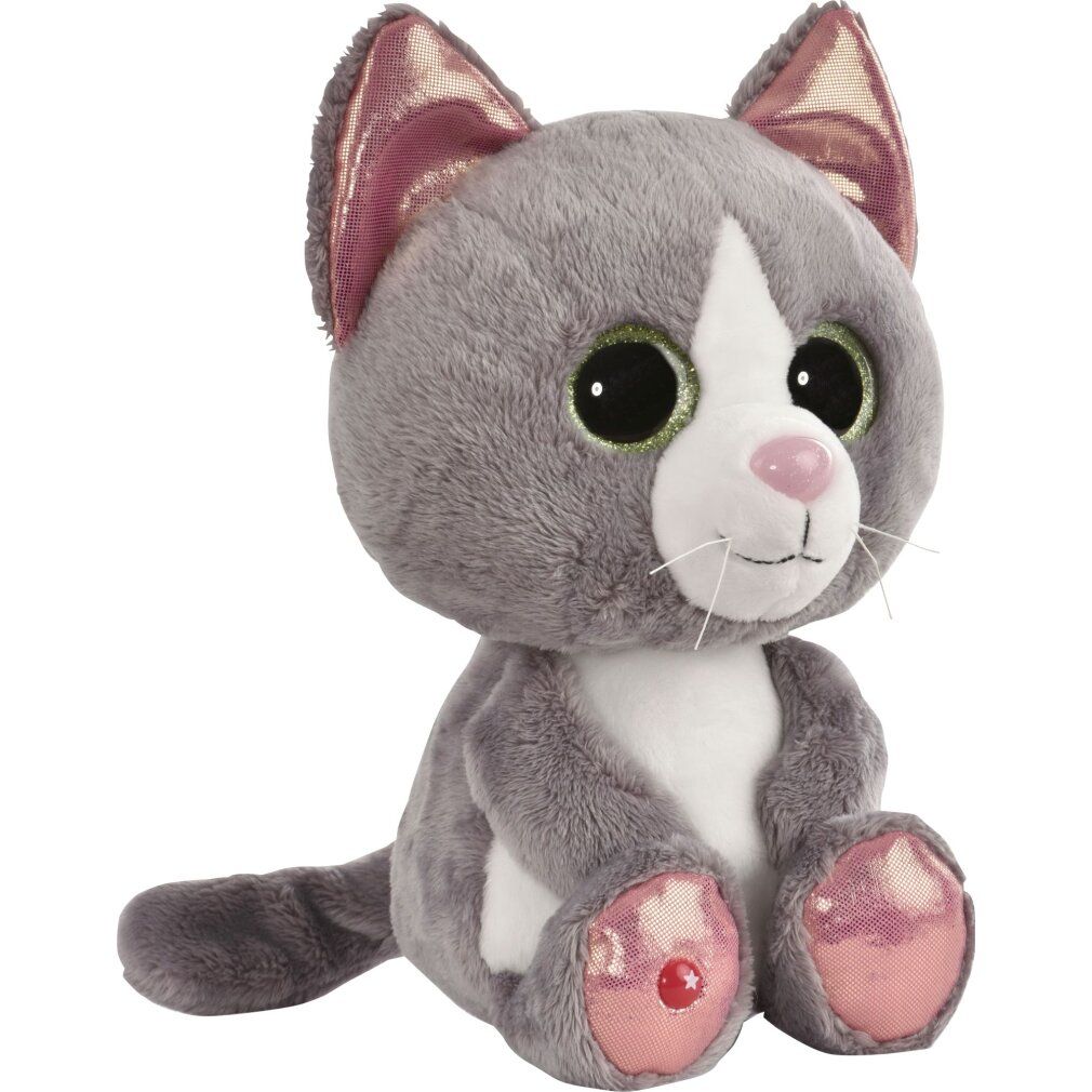Gatto Glubschis grigio Felinja, circa 25 cm