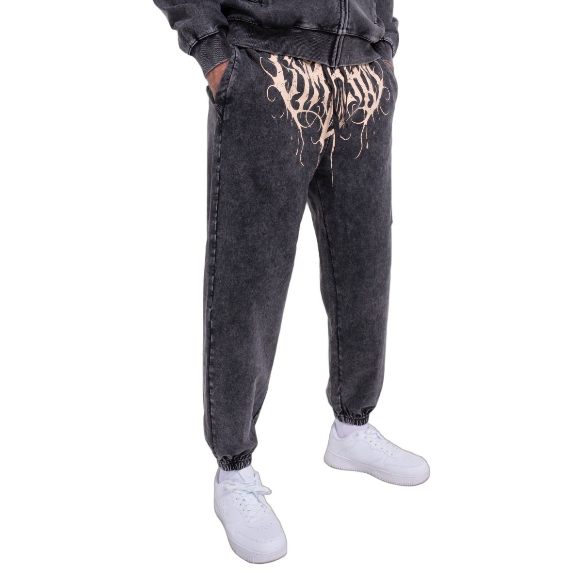 GymBeam Pantaloni sportivi uomo oversize Abyss Charcoal