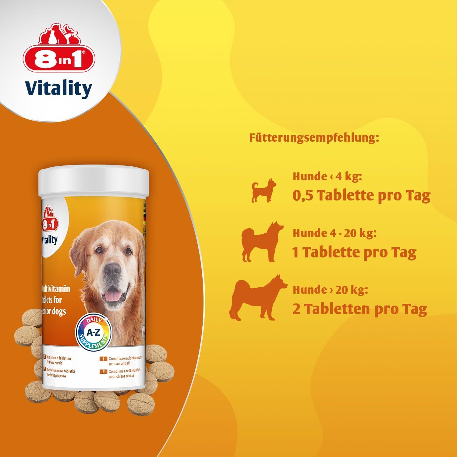 8in1 Compresse Multivitaminiche Senior