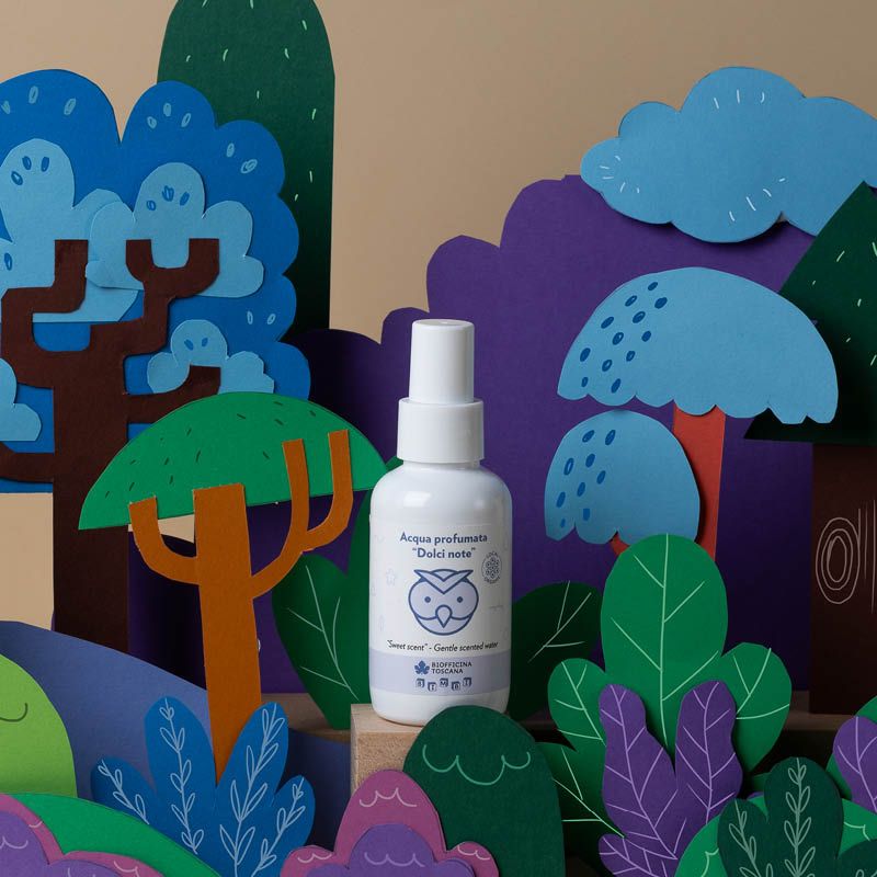 Acqua profumata "Dolci Note" – senza alcool per bambini, con estratto di avena bio toscana