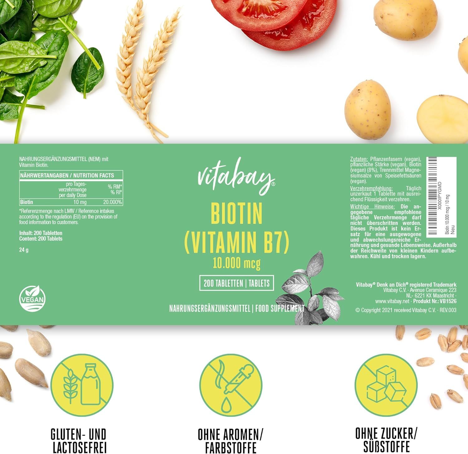 Vitabay Biotina 10.000 mcg