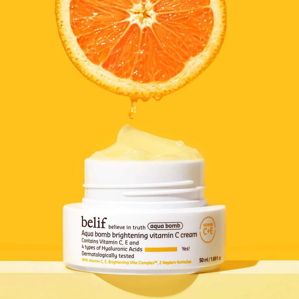 belif Aqua Bomb Brightening Vitamin C – Crema viso con vitamina C e acido ialuronico