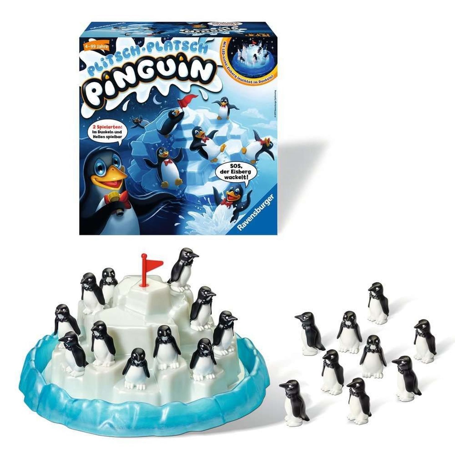 Ravensburger splash-splash penguin, gioco di abilità