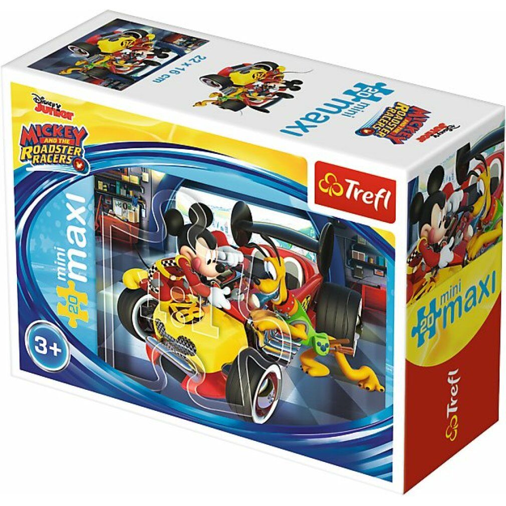 Puzzle trefl Topolino: preparativi per la gara 20 pezzi