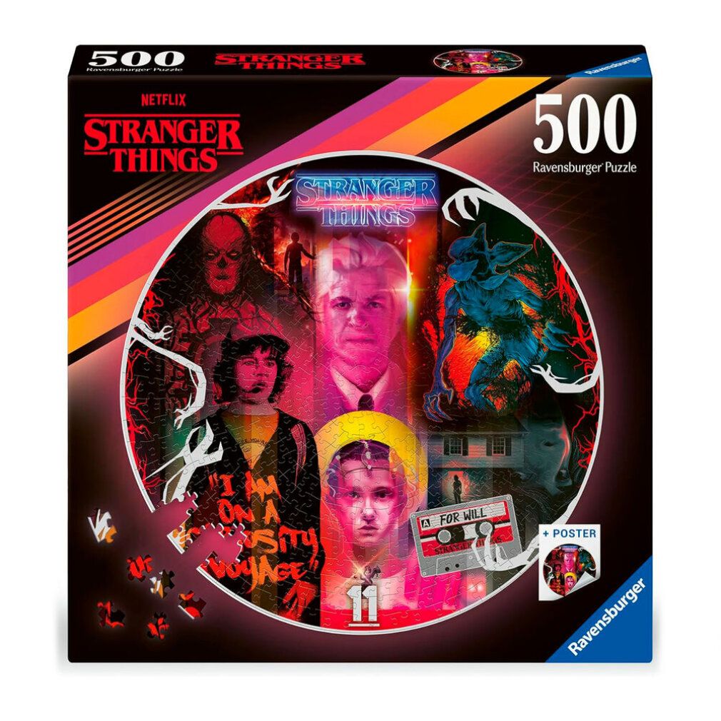 Puzzle rotondo di Stranger Things Gli amici non mentono (500 pezzi)