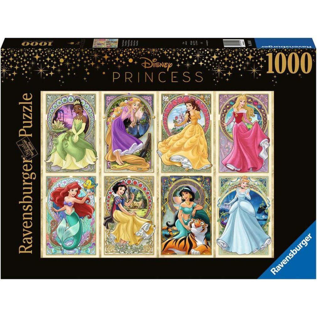 Ravensburger 12000497 Puzzle Nouveau Art Princesses 1000 pezzi