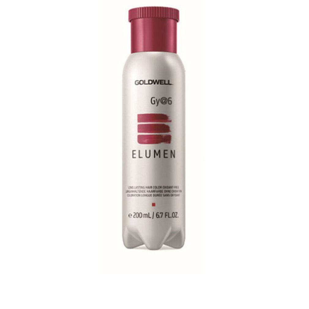 Goldwell Elumen gy@6 colorazione per capelli. Bottiglia con tappo rosso ed etichetta. Volume: 200ml.