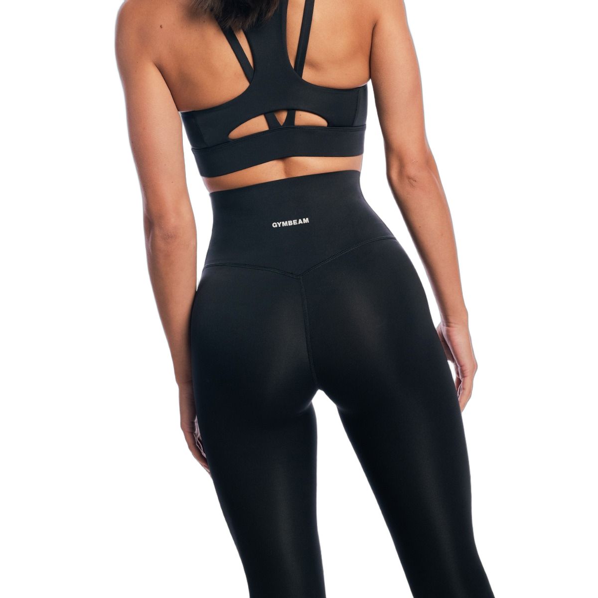 GymBeam Leggings donna Aura neri a vita alta senza tasche
