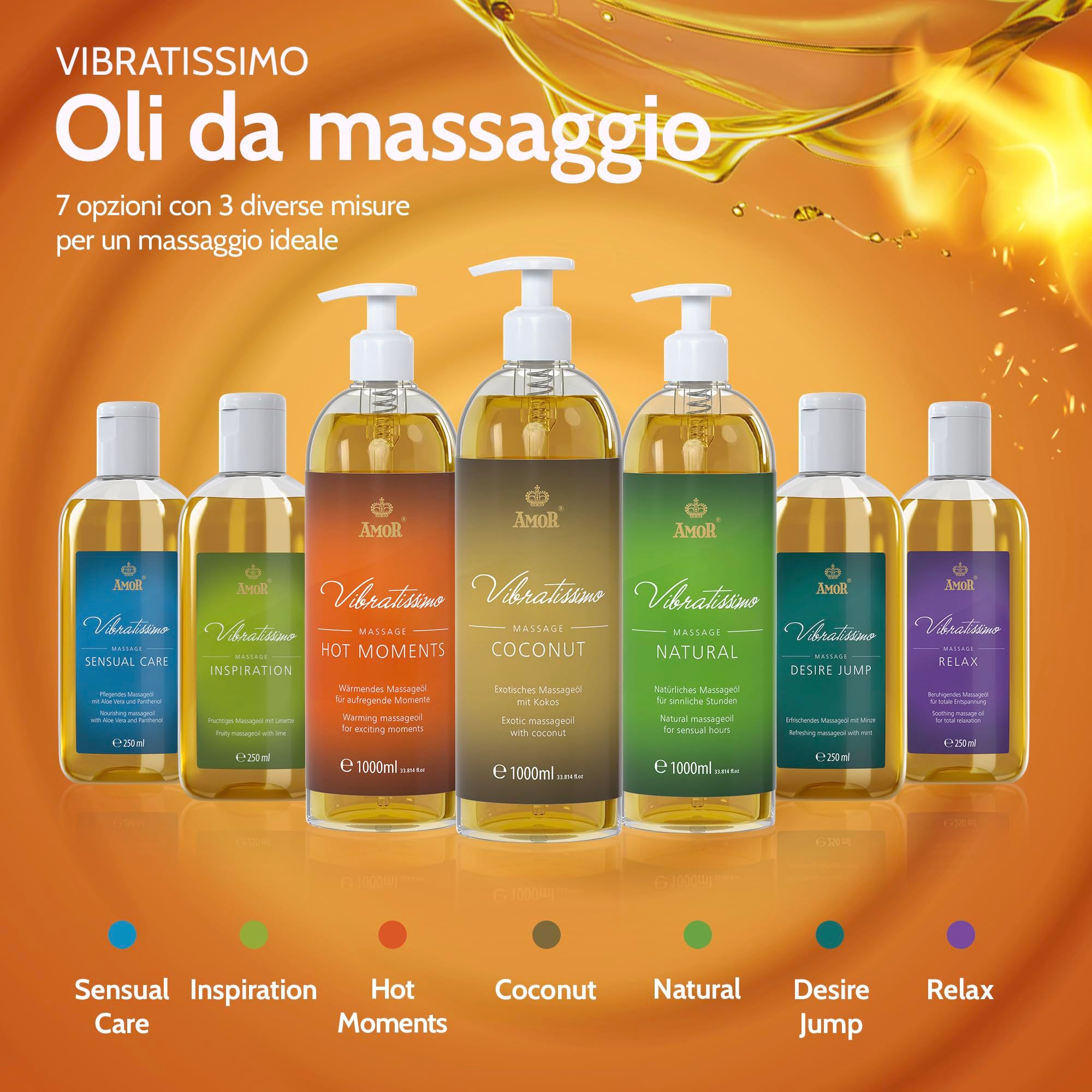 Vibratissimo Olio da Massaggio Hot Moments