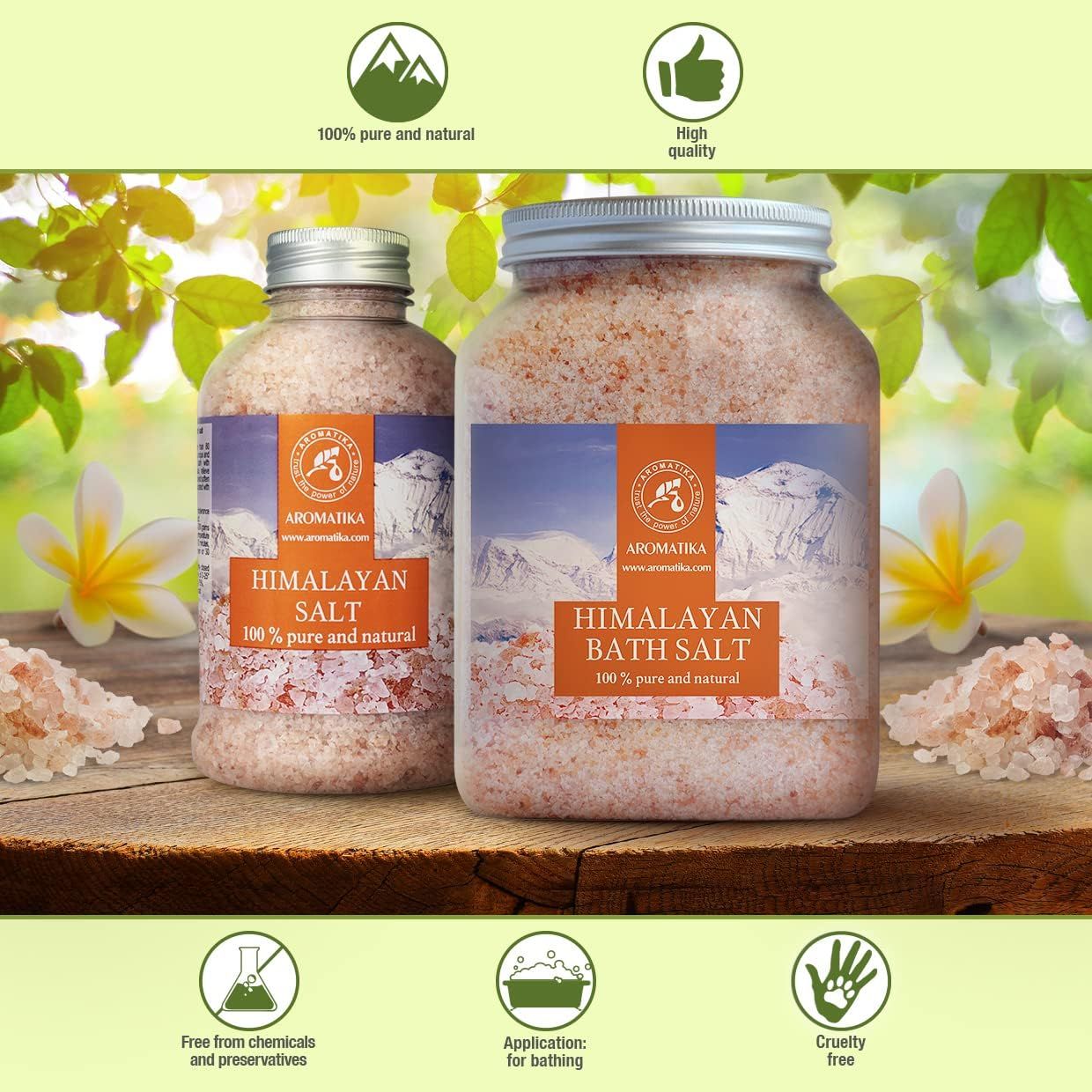 AROMATIKA Sale dell’Himalaya – sale rosa cristallino