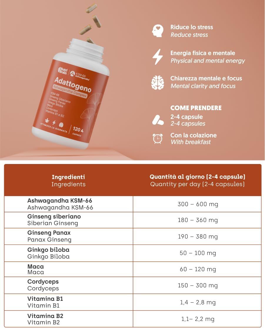 NUTRIBRAIN Complesso Ashwagandha Capsula