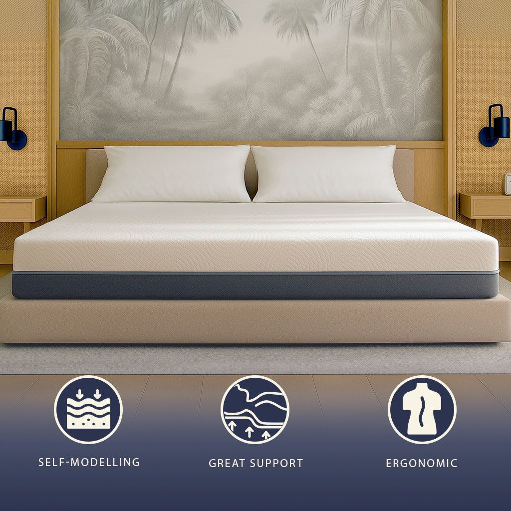 The White Stone Materasso 160x190 Molle e Memory Foam Alto 25 cm