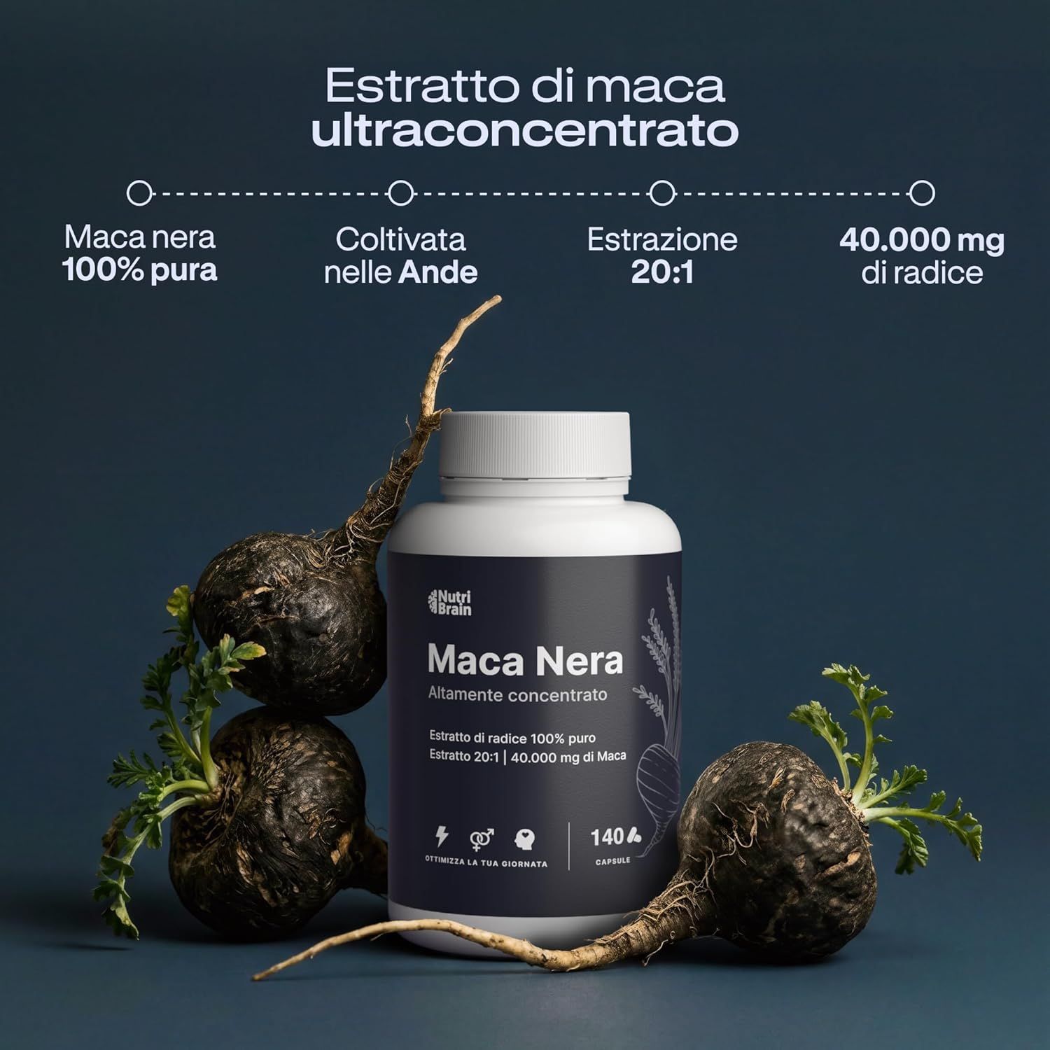 NUTRIBRAIN Capsula di Maca Nera