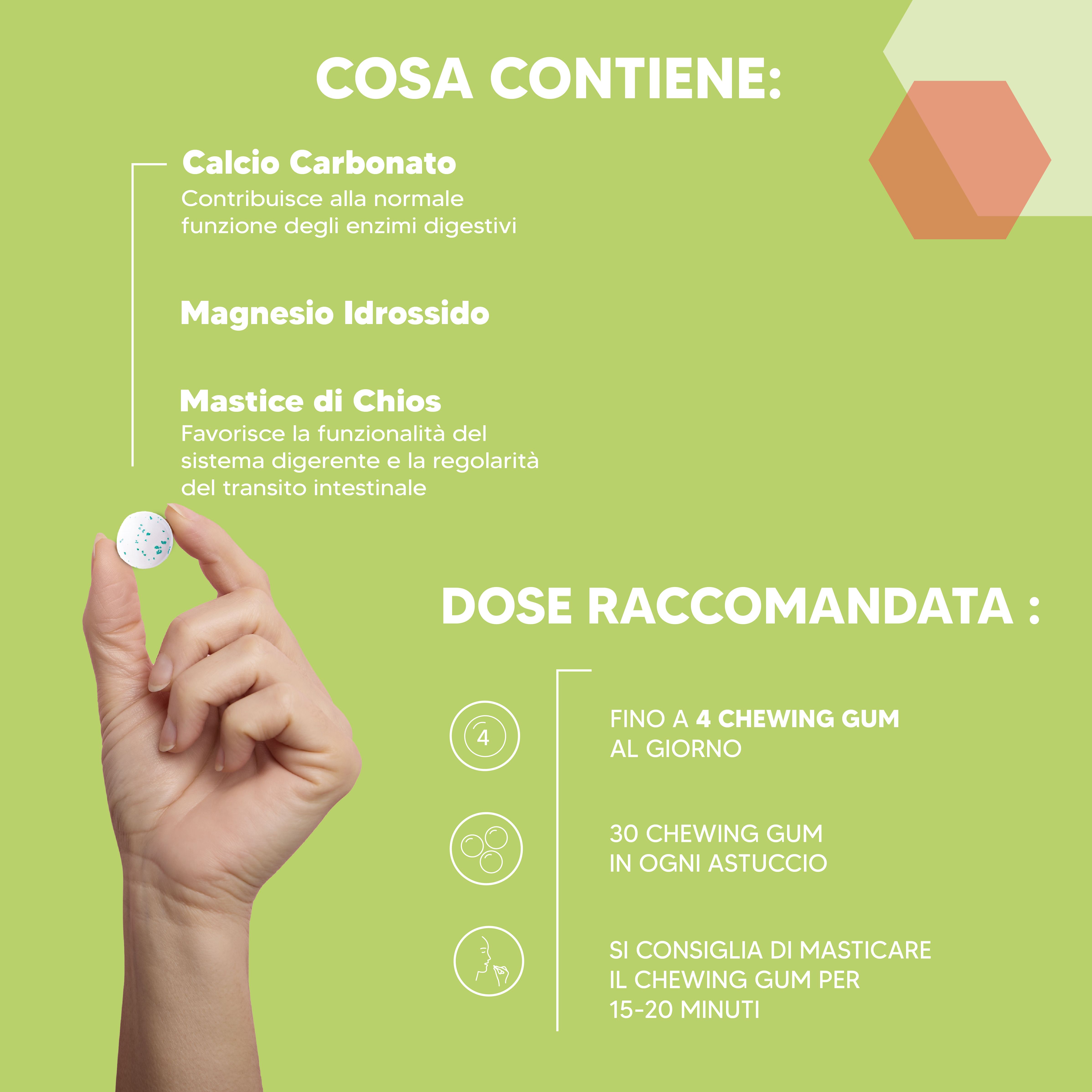 NTP BIOTECH - No Acid Gum - chewing gum per acidità, reflusso, digestione