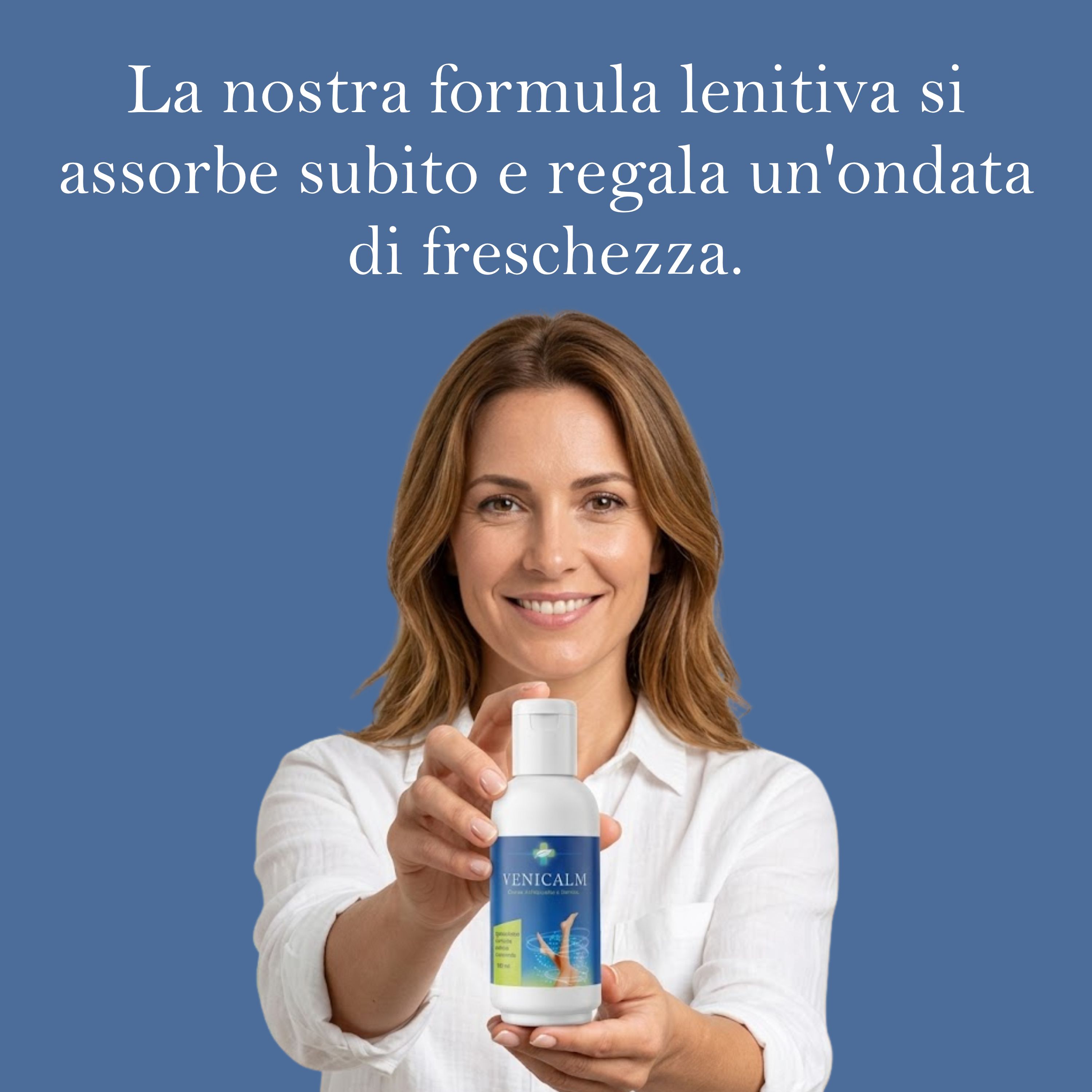 ALOHALABS Venicalm Crema Gambe Rinfrescante e Lenitiva – con Ippocastano, Centella Asiatica e Camomi