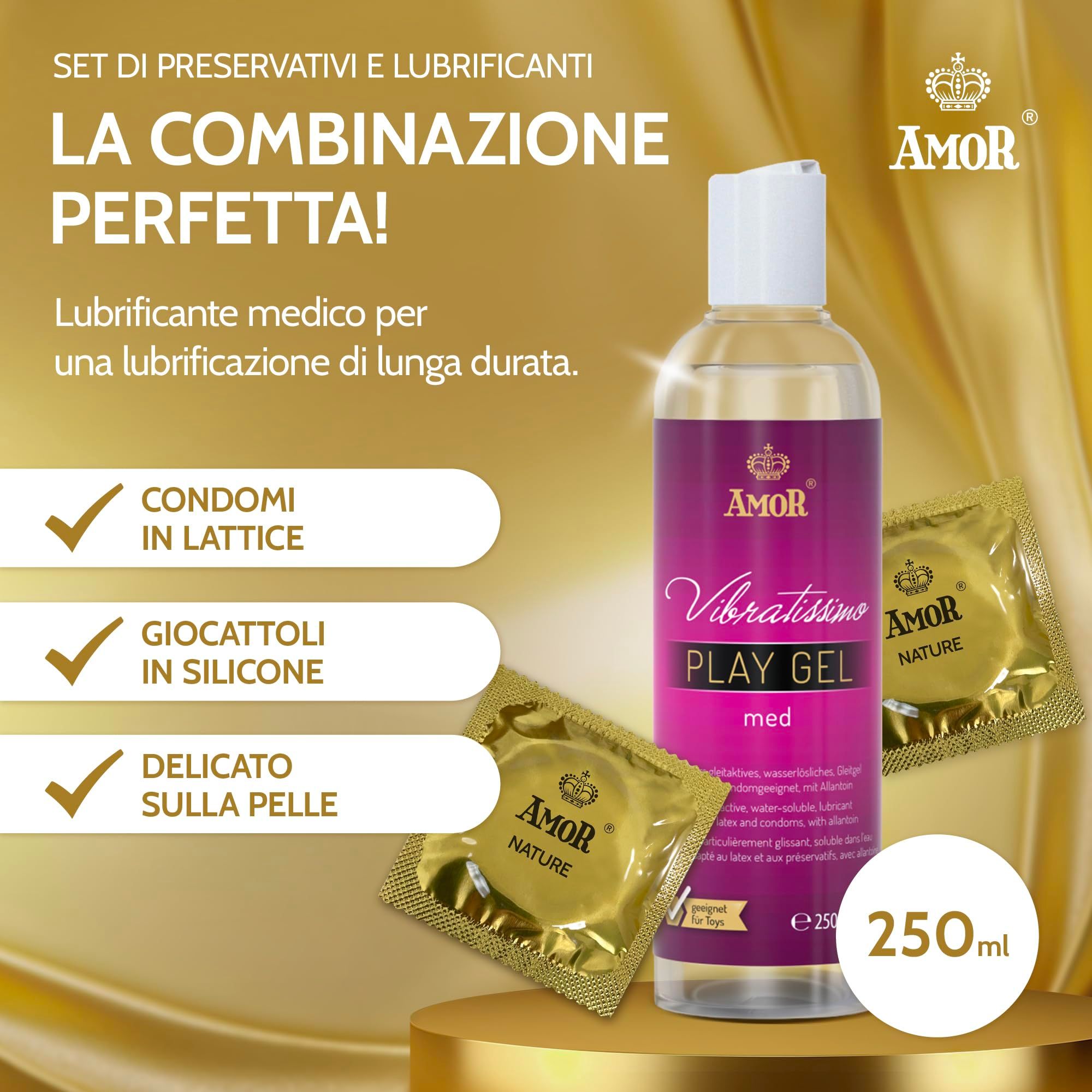 AMOR Mix Special Preservativi + PlayGel Natural Set