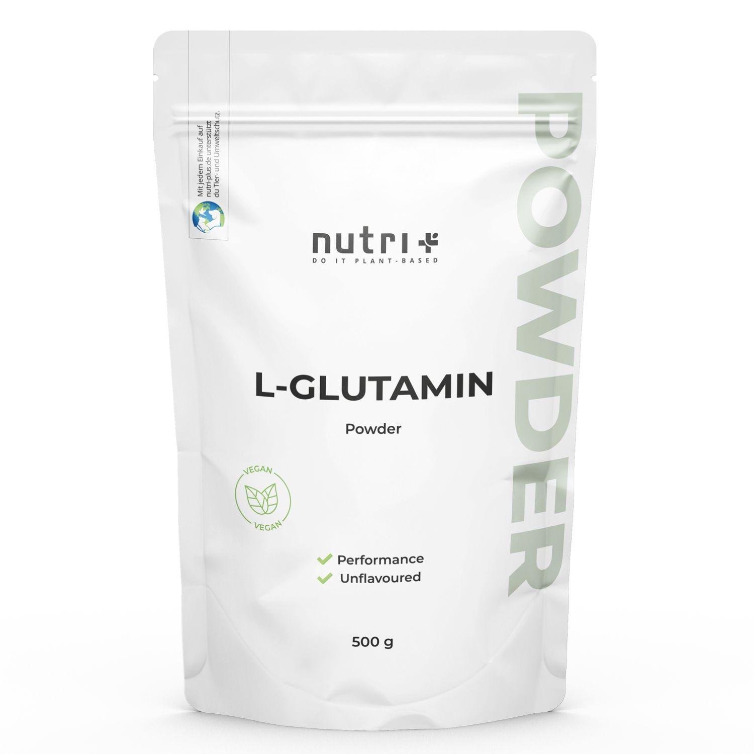 Nutri+ L-Glutamina in polvere 500g Aminoacido