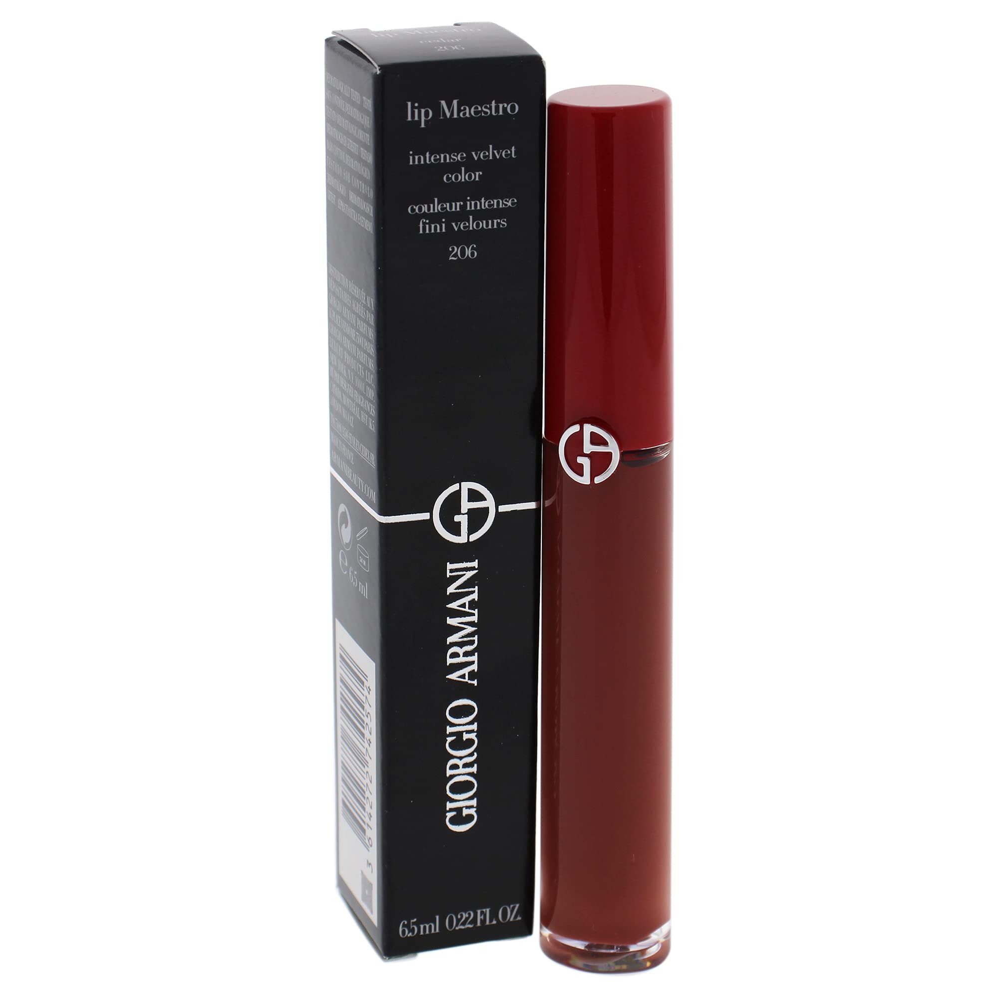 Giorgio Armani Lip Maestro Intense Velvet Color 206 Cedro – Lucidalabbra a lunga tenuta 0,22 oz