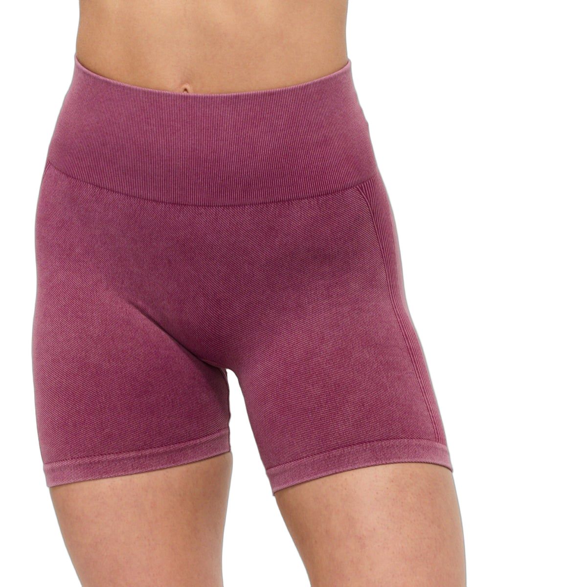GymBeam Pantaloncini donna Lift senza cuciture vita alta slim Plum