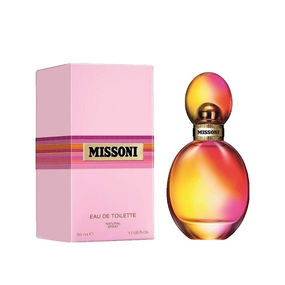Flacone rotondo con contenuto colorato e tappo. Confezione rosa con marchio. Dettagli dorati.