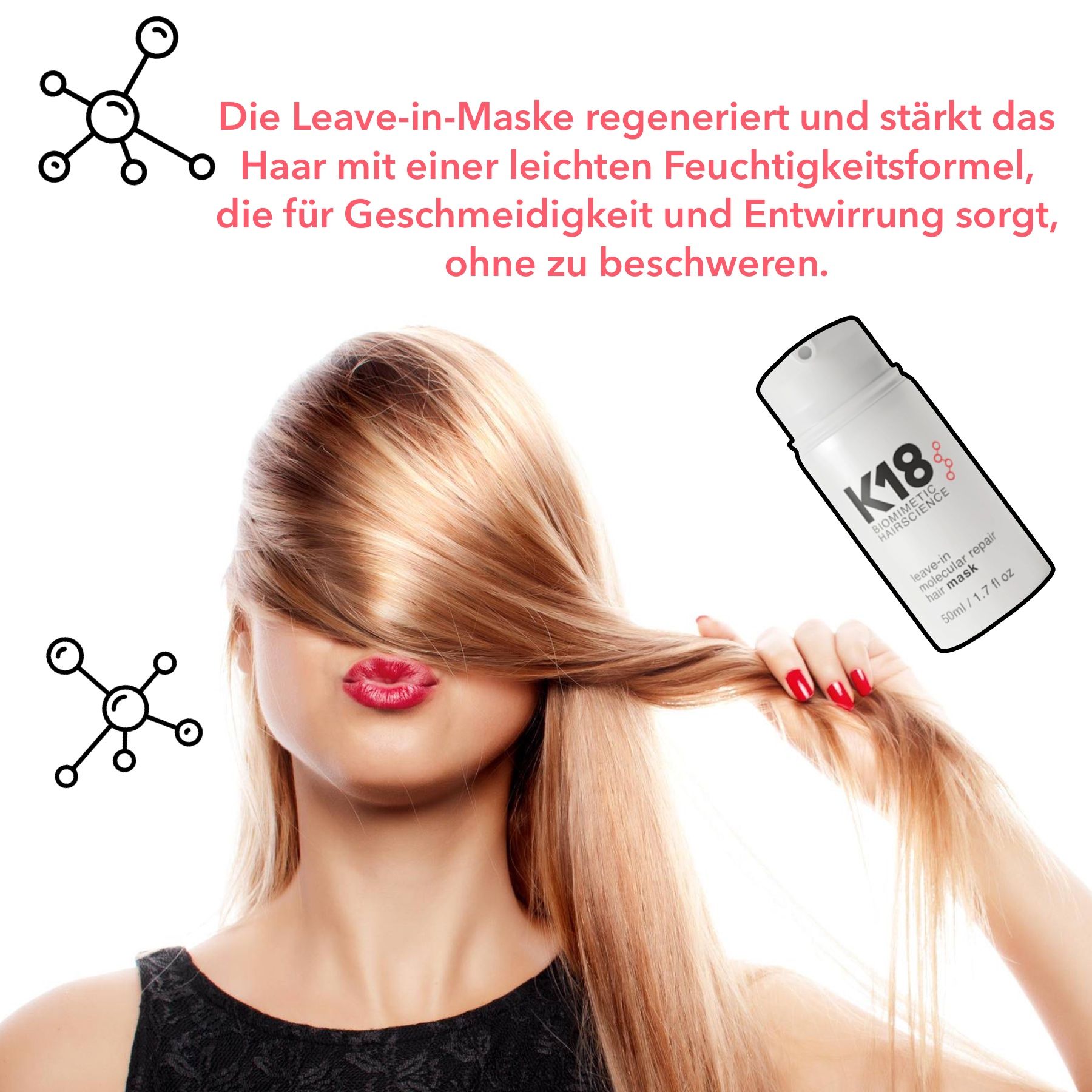 P-beauty K18  Maschera per capelli  per la cura dei capelli e la riparazione molecolare