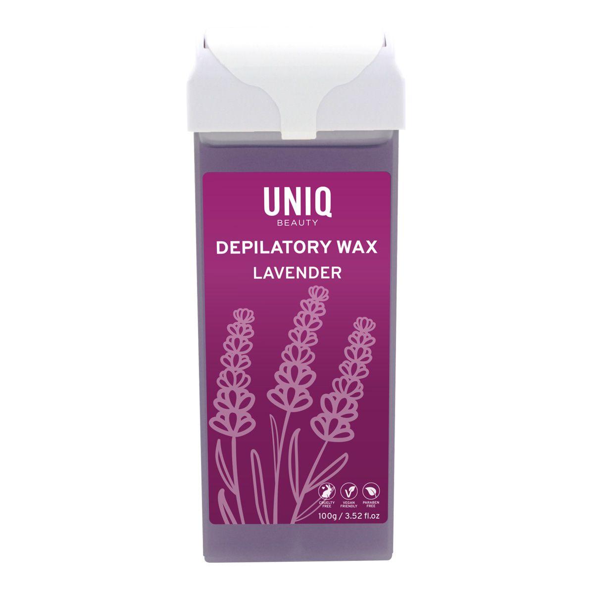 Cera depilatoria UNIQ BEAUTY Lavanda, 100g.