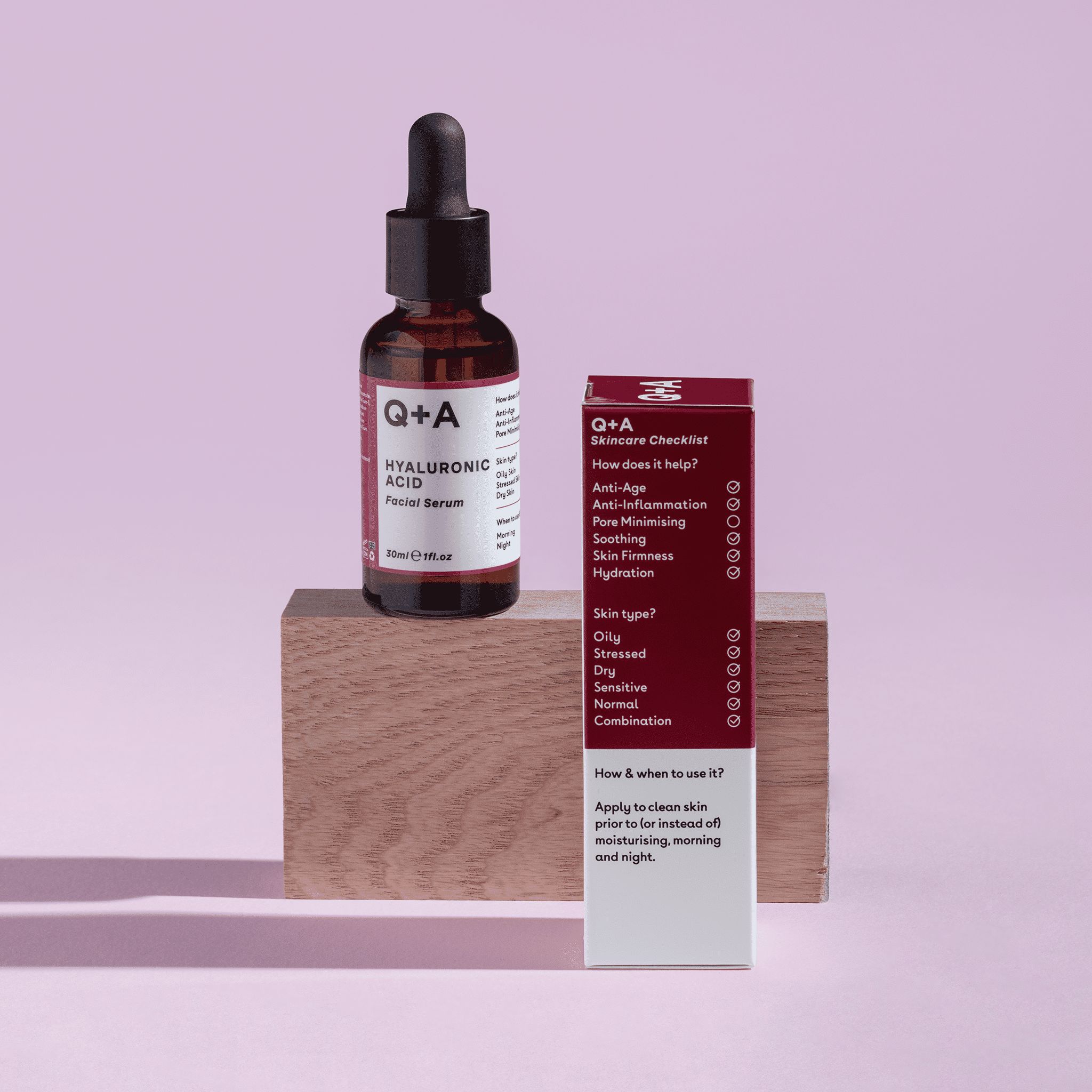 Q+A Skin, Hyaluronic Acid Facial Serum