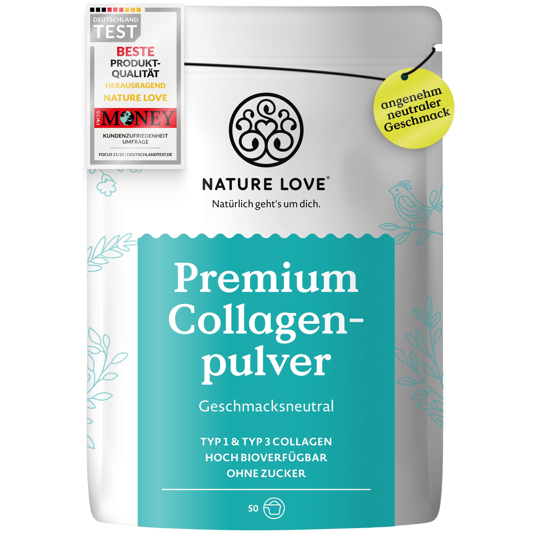 NATURE LOVE® Premium Collagen Powder Sapore neutro