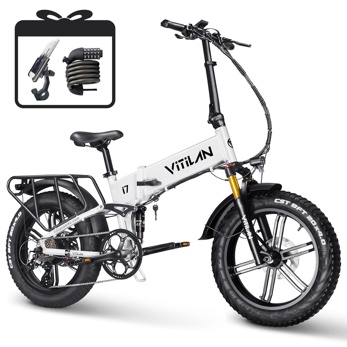 Bici elettrica VITILAN i7 Pro 3.0, batteria 48V 20Ah, cambio Shimano a 8 velocità