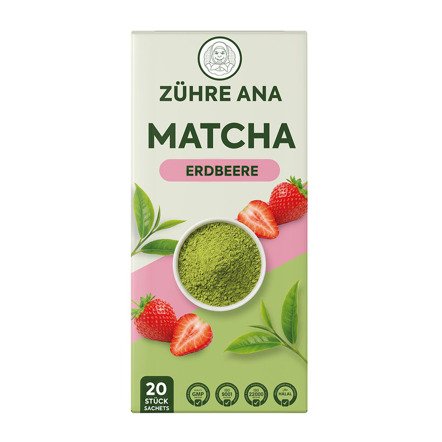 ZÜHRE ANA Tè Matcha con aroma di fragola