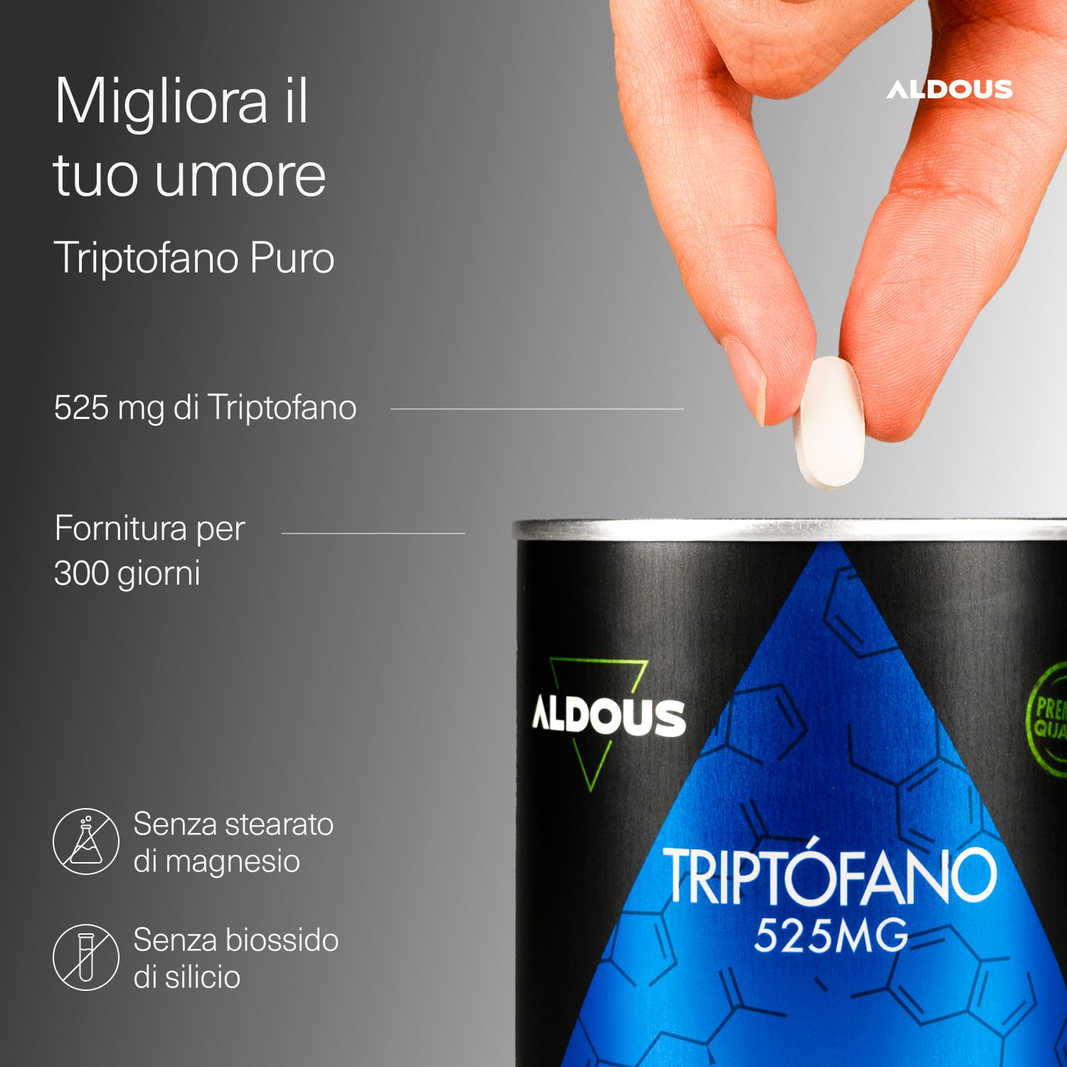 Aldous - Triptofano Puro - Buon Umore