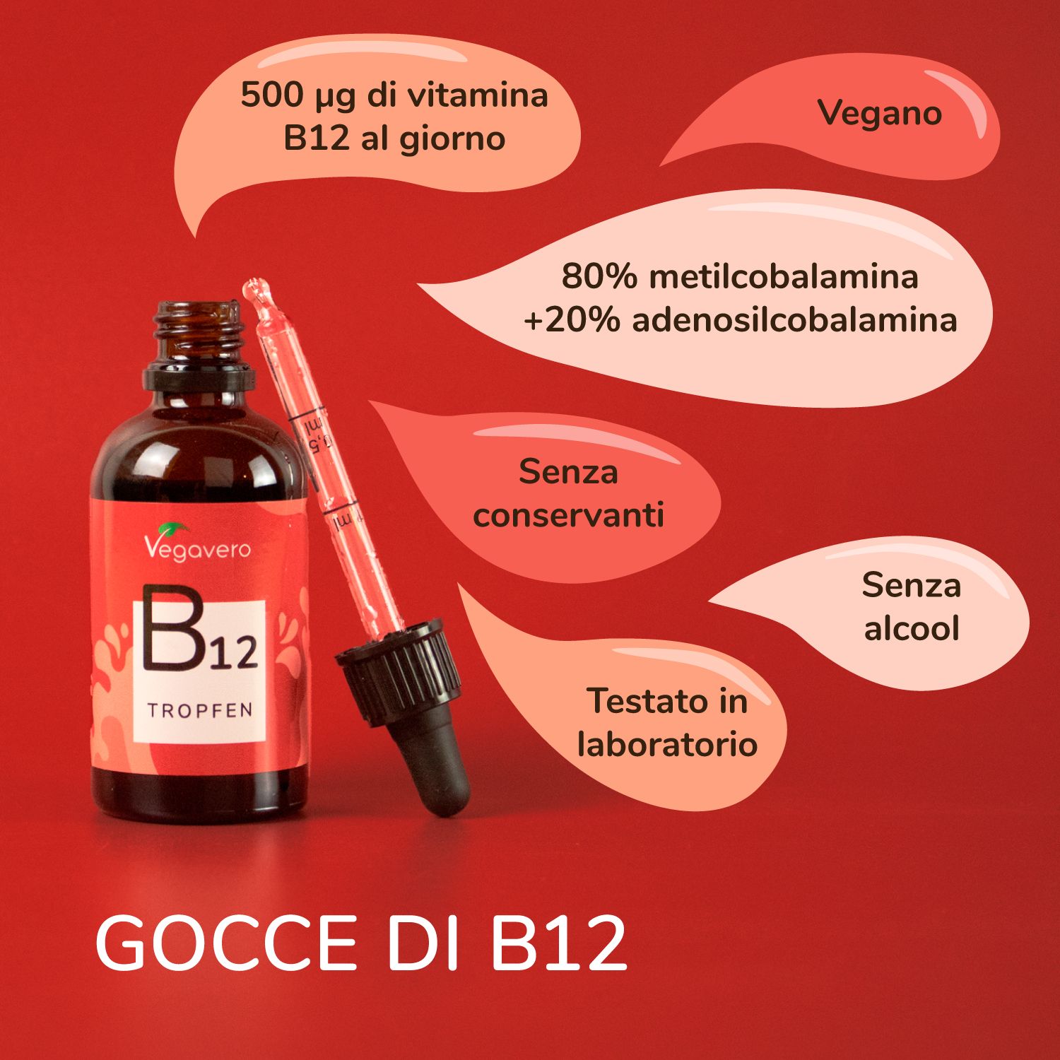 VEGAVERO Vitamina B12 gocce