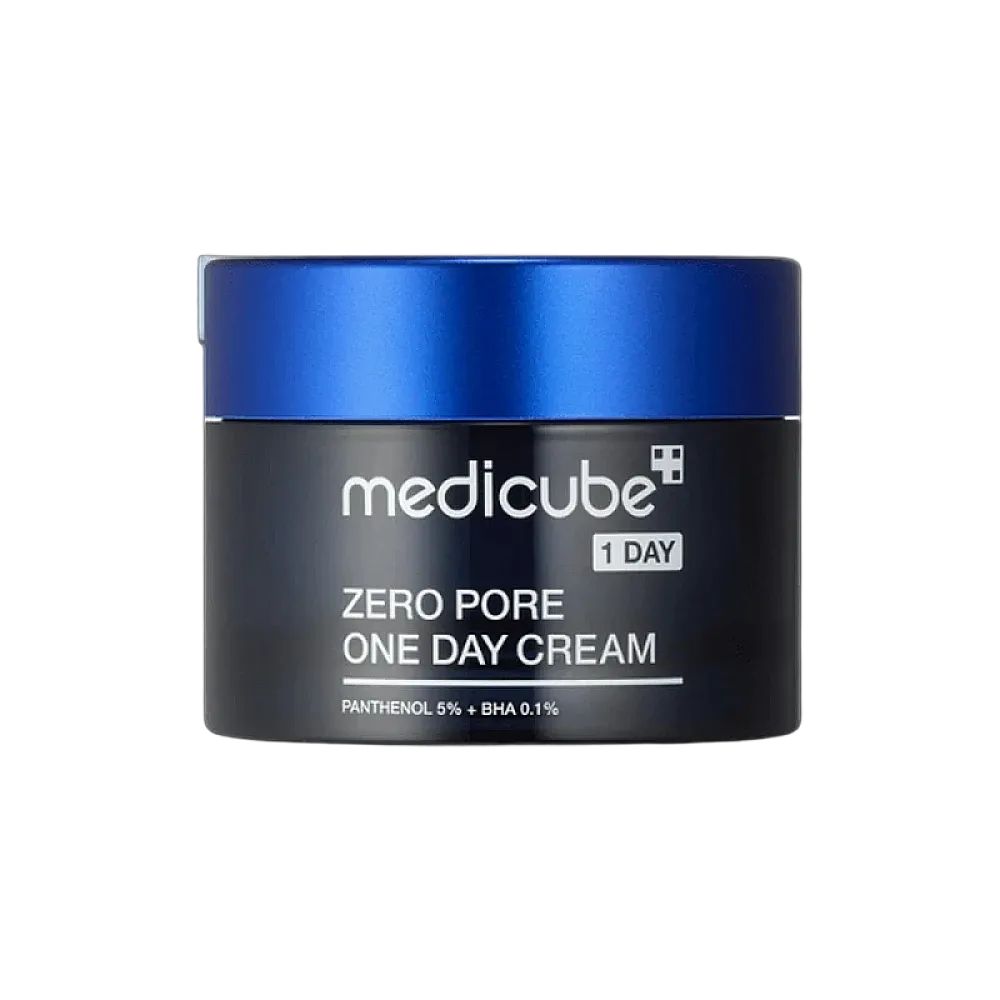 MEDICUBE Zero Pore One Day Cream – crema affinante i pori con BHA, pantenolo e niacinamide