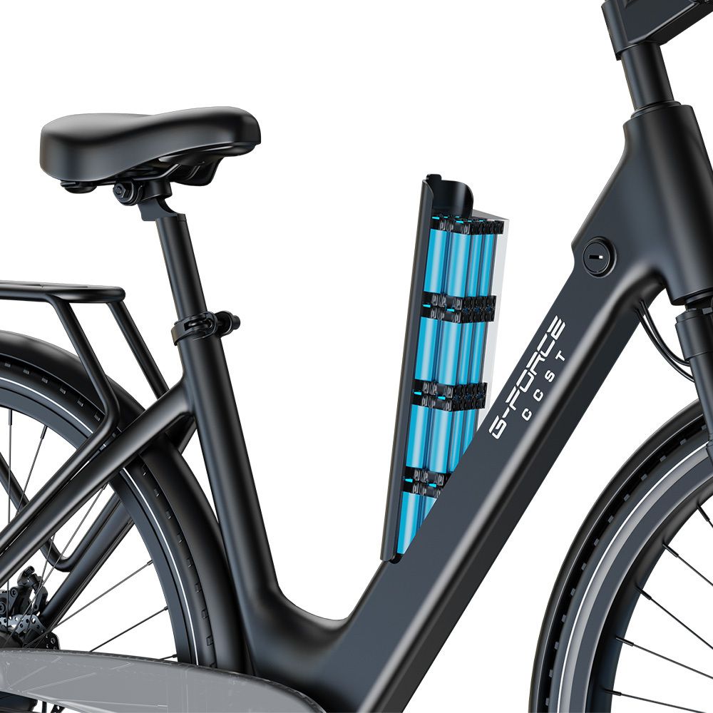 G-FORCE CC ST Bicicletta elettrica da città, batteria rimovibile da 48 V 12 Ah, 27,5"