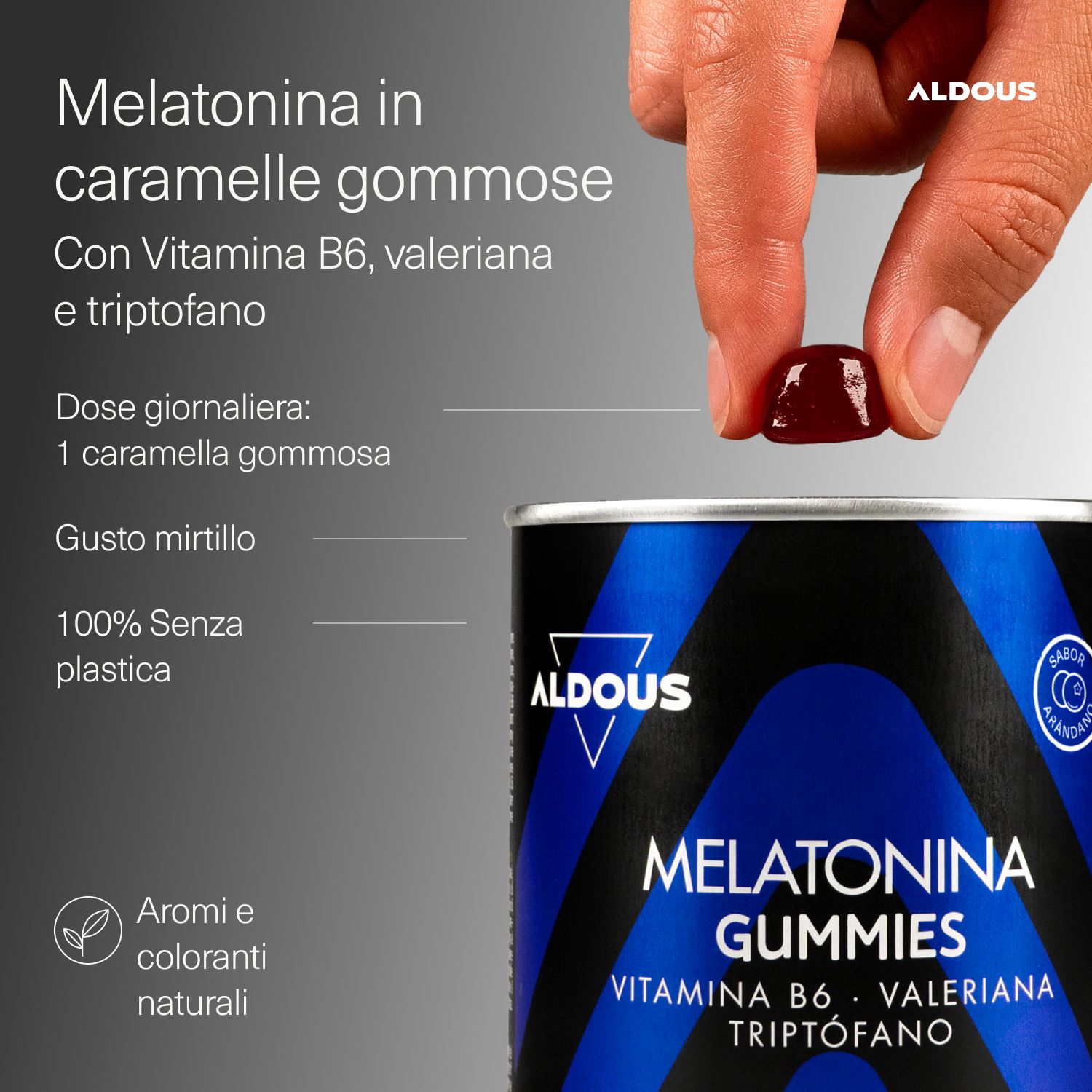 Aldous - Melatonina Gummies - Dormire Meglio