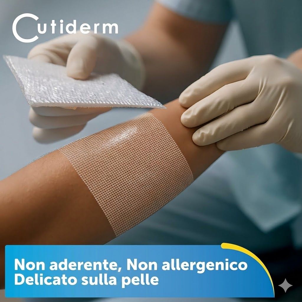 Compresse sterile in garza paraffinata 10 cm x 10 cm Cutiderm