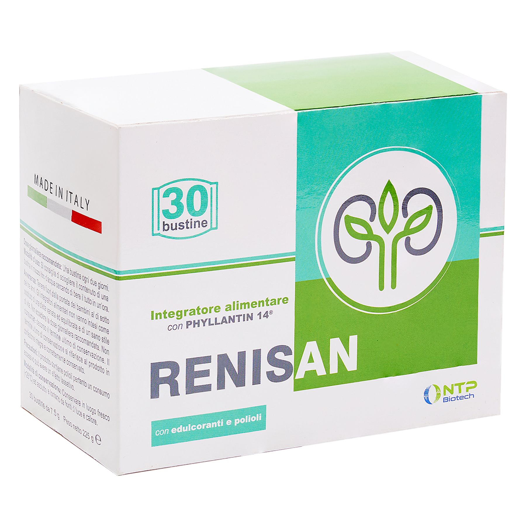 NTP Biotech - Renisan - Integratore per il supporto della funzionalità renale e urinaria