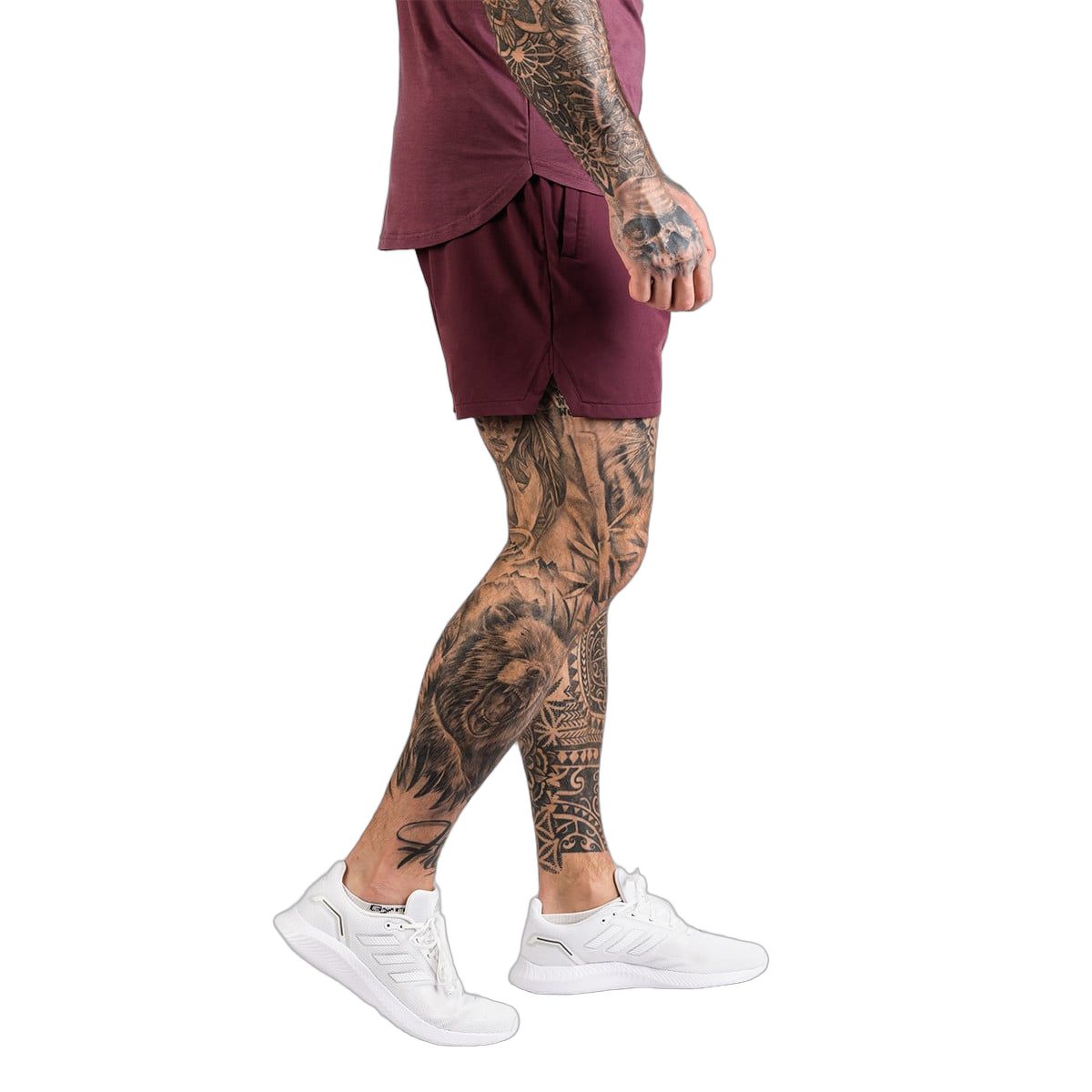 GymBeam Pantaloncini uomo TRN regular con tasche Eggplant