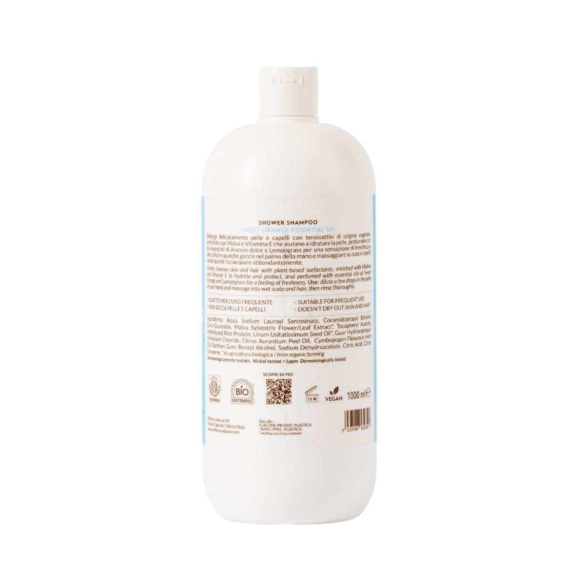 Officina Naturae Doccia Shampoo Olio essenziale di Arancio Dolce 1000
