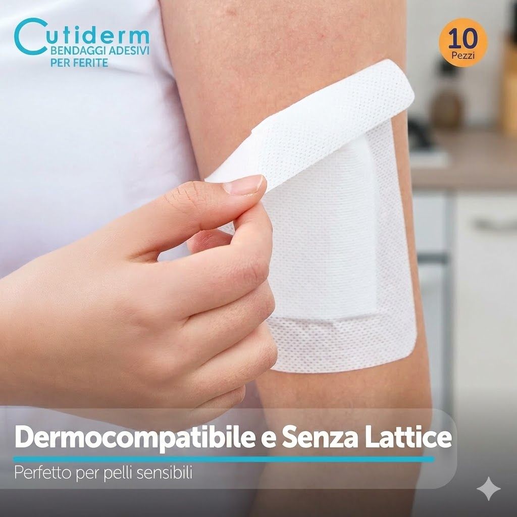 Bendaggio autoadesivo per ferite 10 x 15 cm Cutiderm