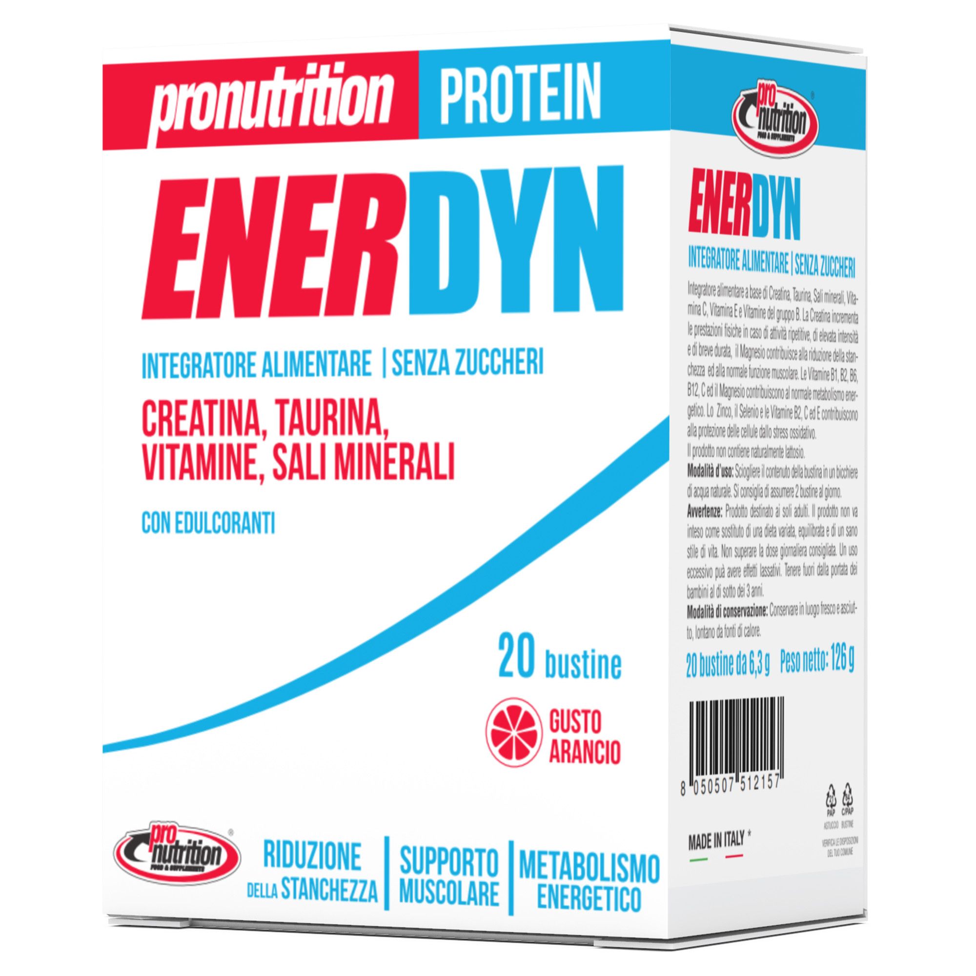 Pro Nutrition Integratore Enerdyn con Creatina (20 Bustine da 6,38g)