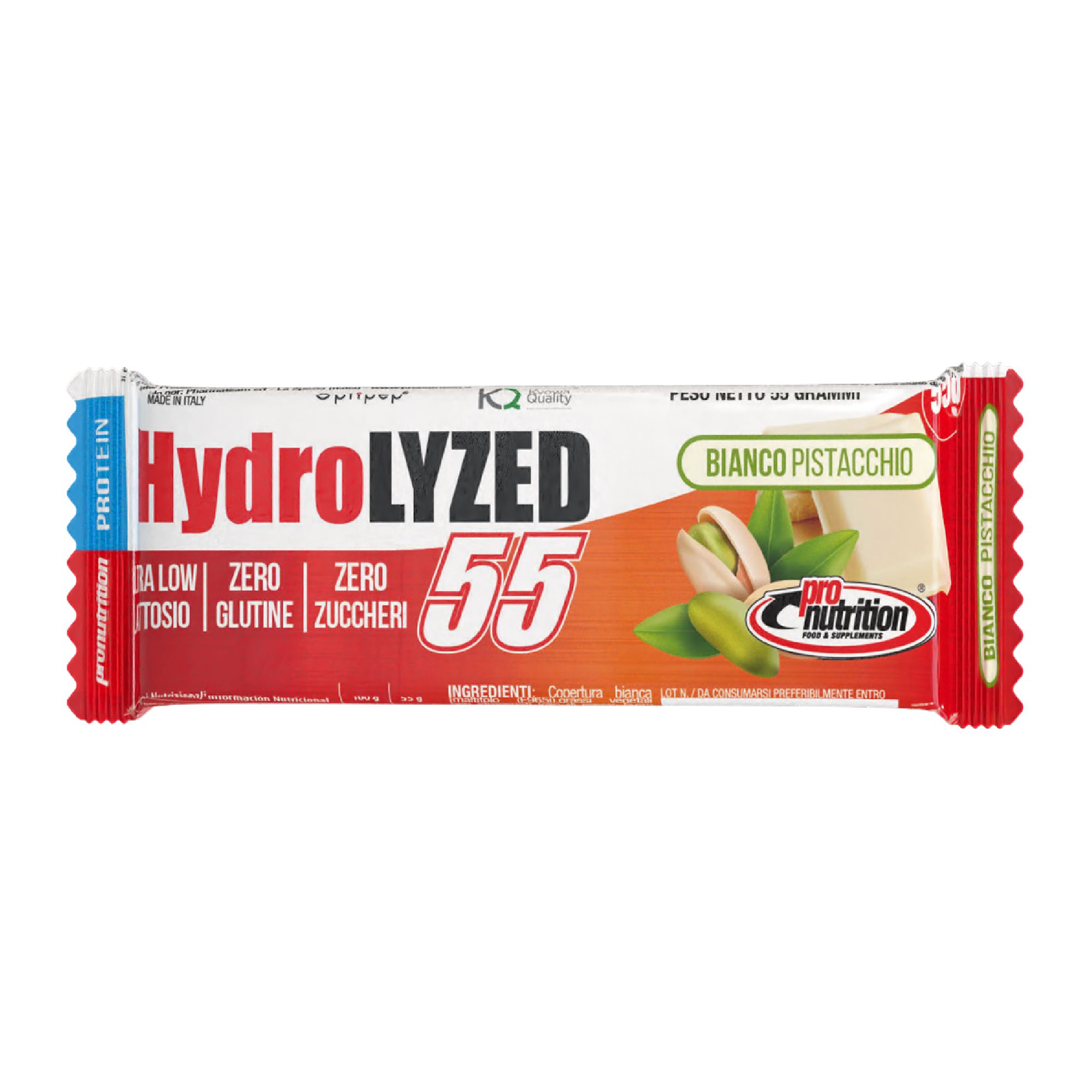 Pronutrition Hydrolized barretta 55 g pistacchio bianco