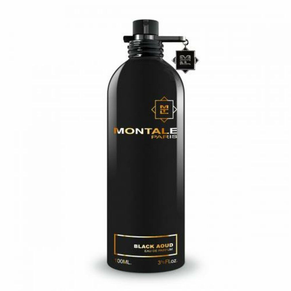 Flacone nero con MONTALE PARIS e BLACK AOUD. 3 Fl.oz.