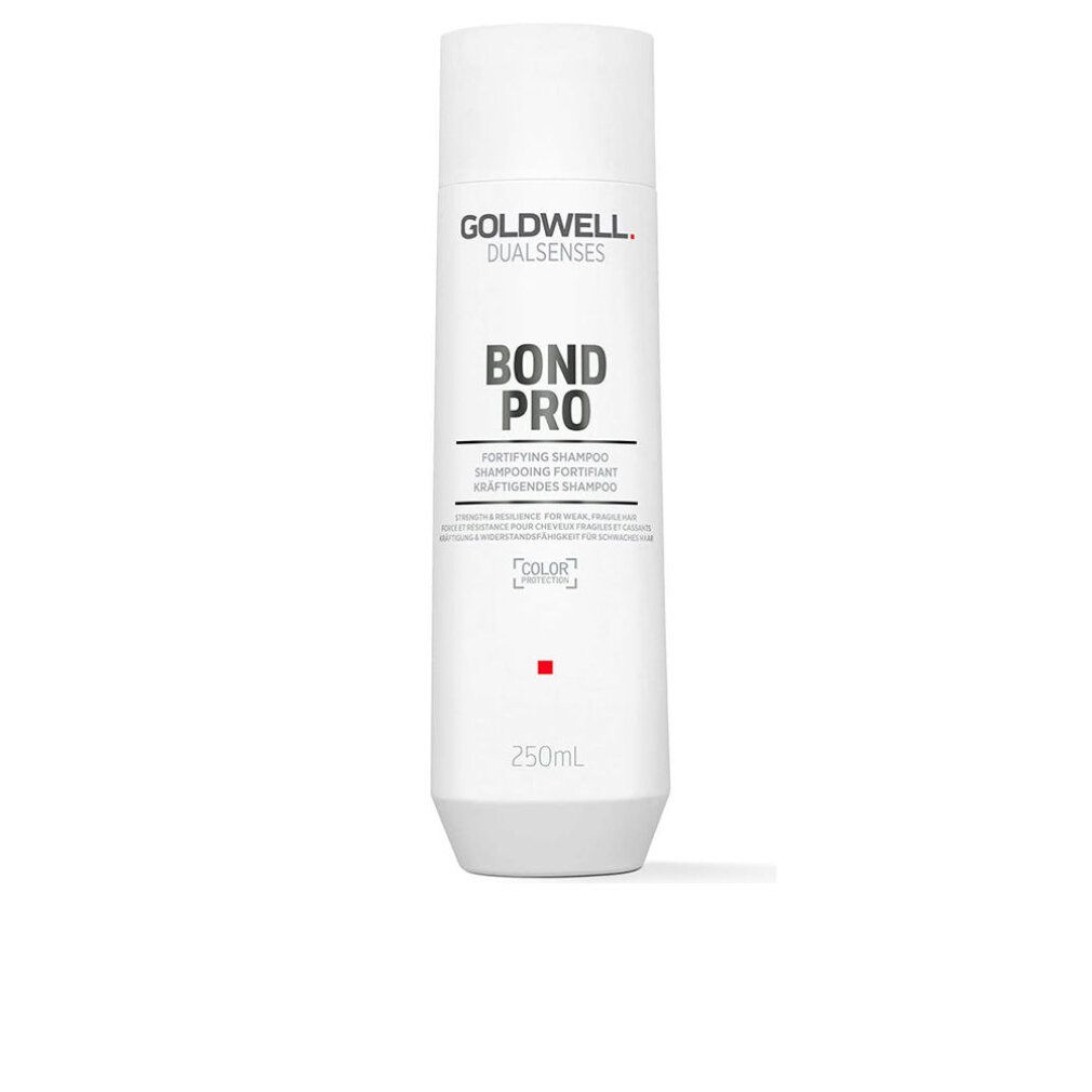 Goldwell Dualsenses Bond Pro Shampoo. Flacone bianco, testo e accento rosso. 250ml.