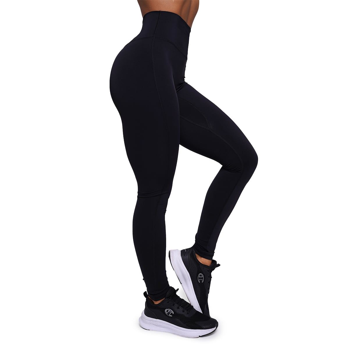 GymBeam Leggings donna FIT Black a vita alta in nylon ed elastan