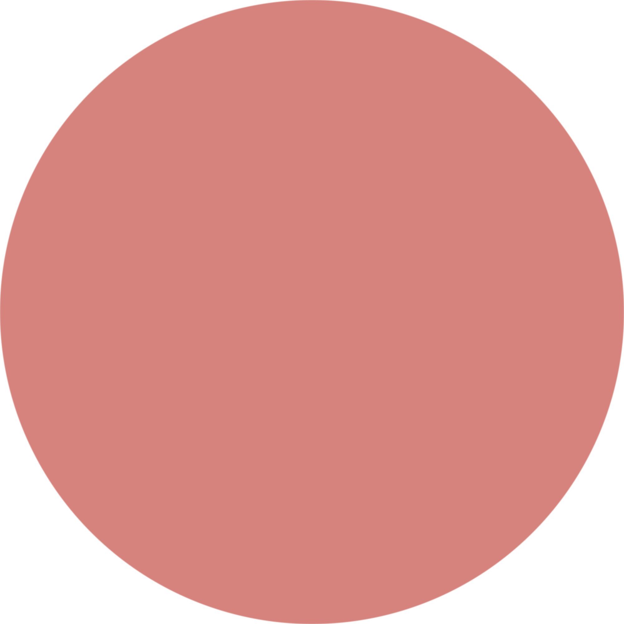 Macchia di colore circolare rosa. Il cerchio è uniformemente colorato.