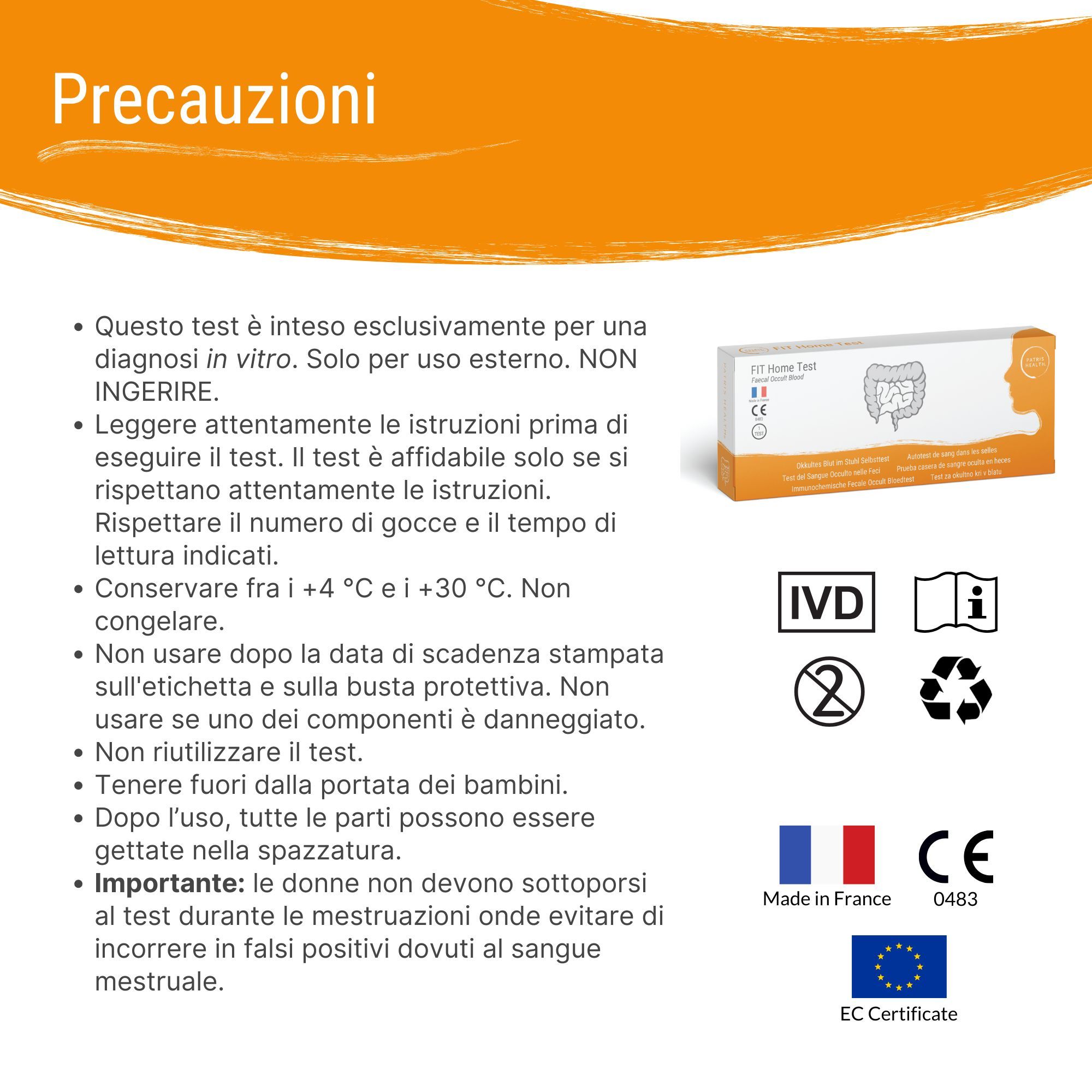Test del Sangue Occulto nelle Feci Patris Health®