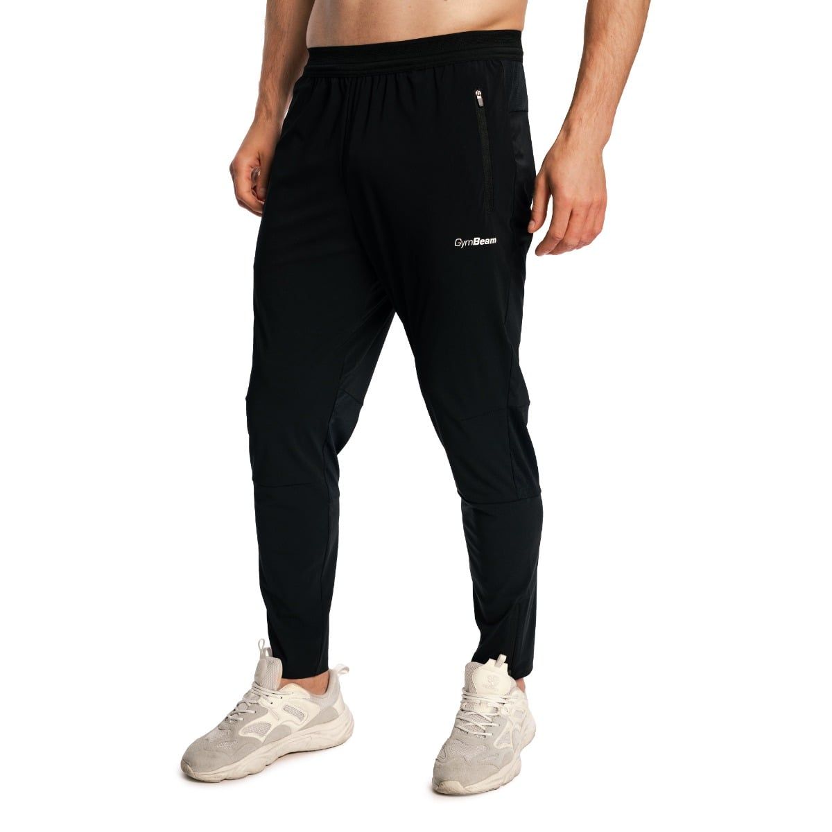 GymBeam Pantaloni uomo Pulse X Running slim nero