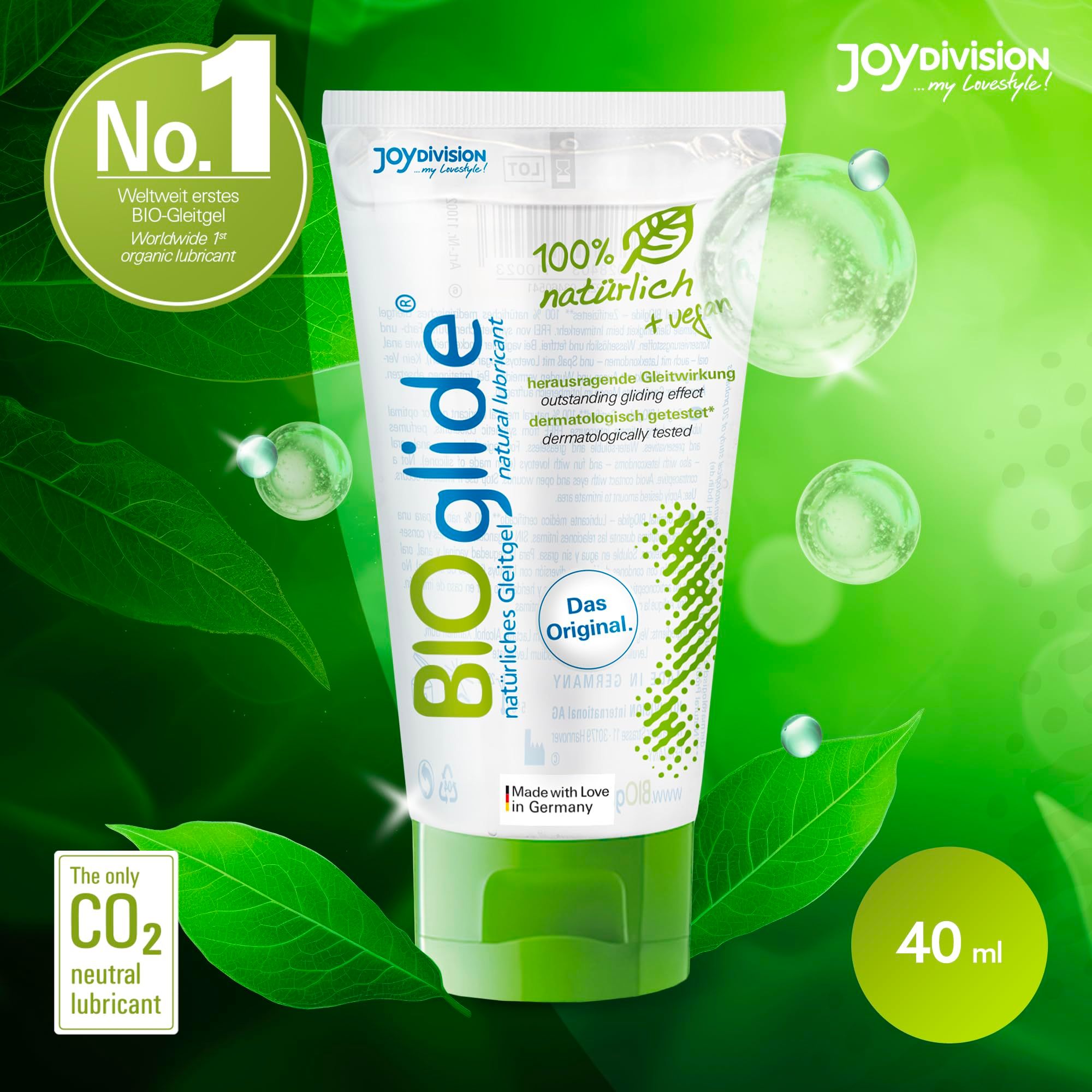 Tubo BIOglide, "L'Originale", 100% biologico.