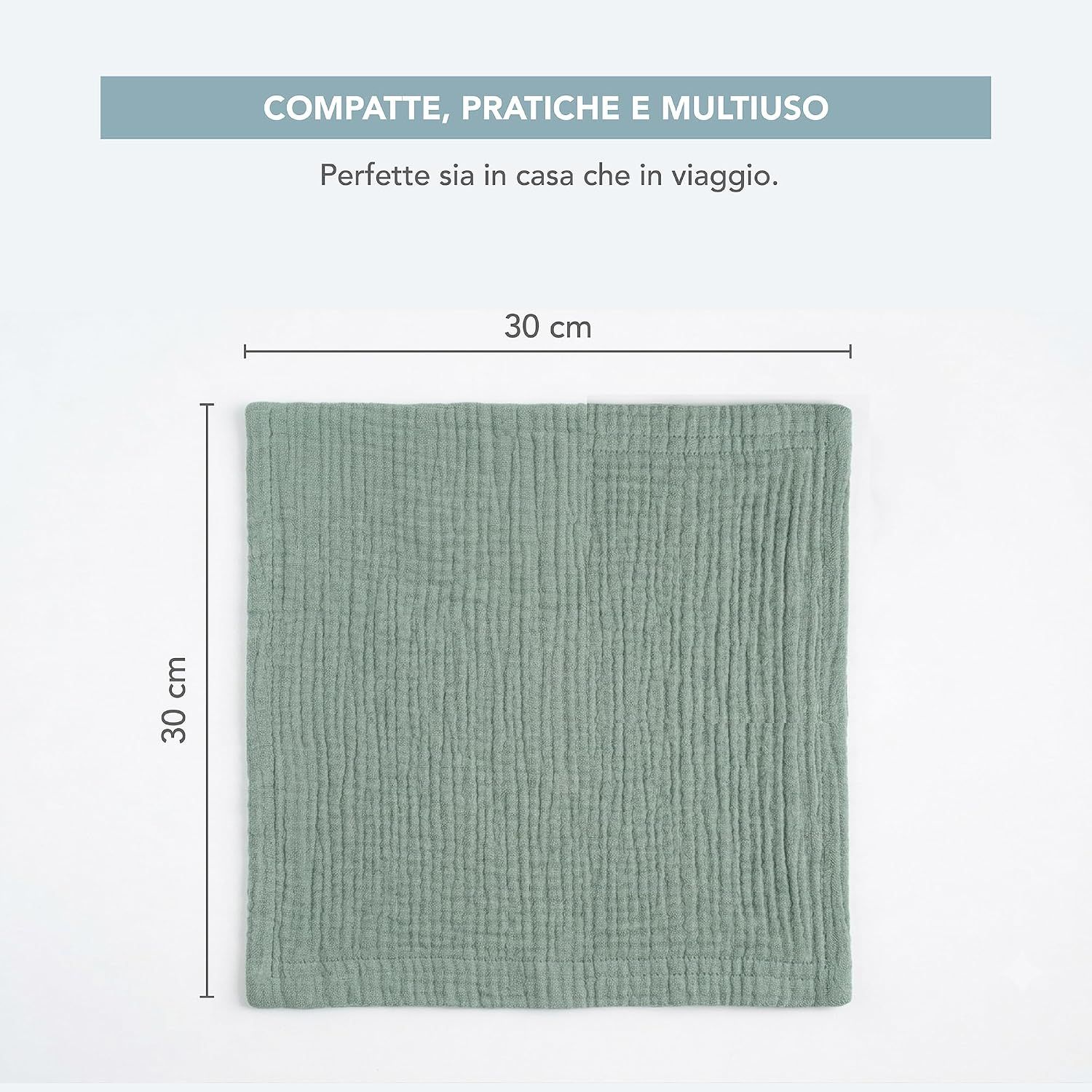 Kikido 5 Mussole Neonato 100% Cotone